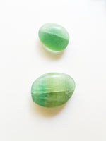 Green Fluorite Palm Stones
